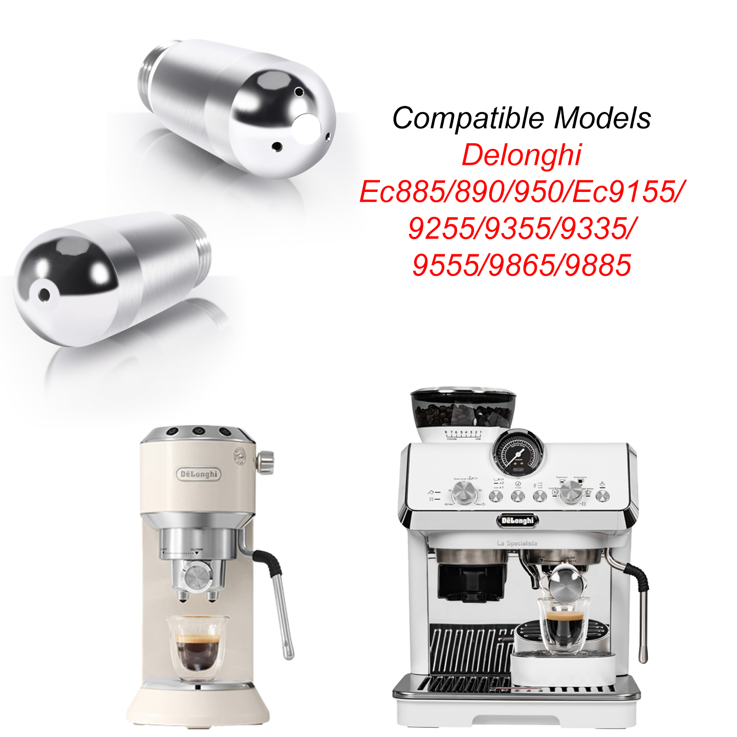 Steam Wand Tip - Delonghi EC885/890/9155/9255/9355/9665/9865 için kahve buhar memesi