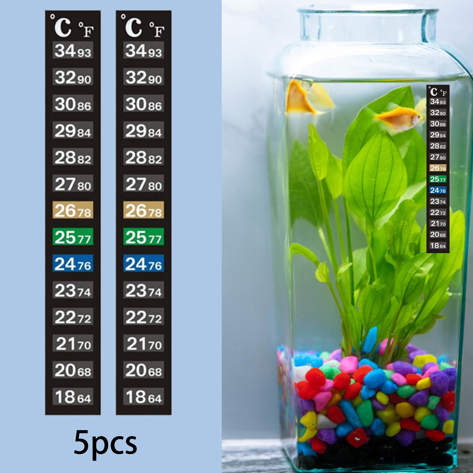 Temperature Strip Thermometer - Akvaryum Termometre Şeridi Sıcaklık Göstergesi Balık
