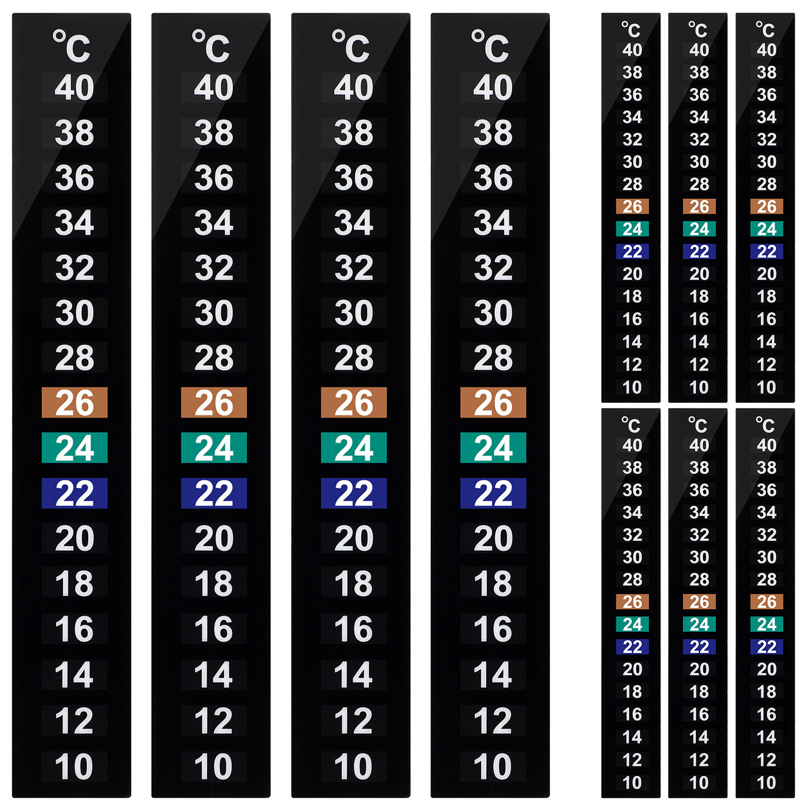 10 Adet Sıvı Kristal Sıcaklık  - Temperature Strip Thermometer incelemesi ve fiyatı