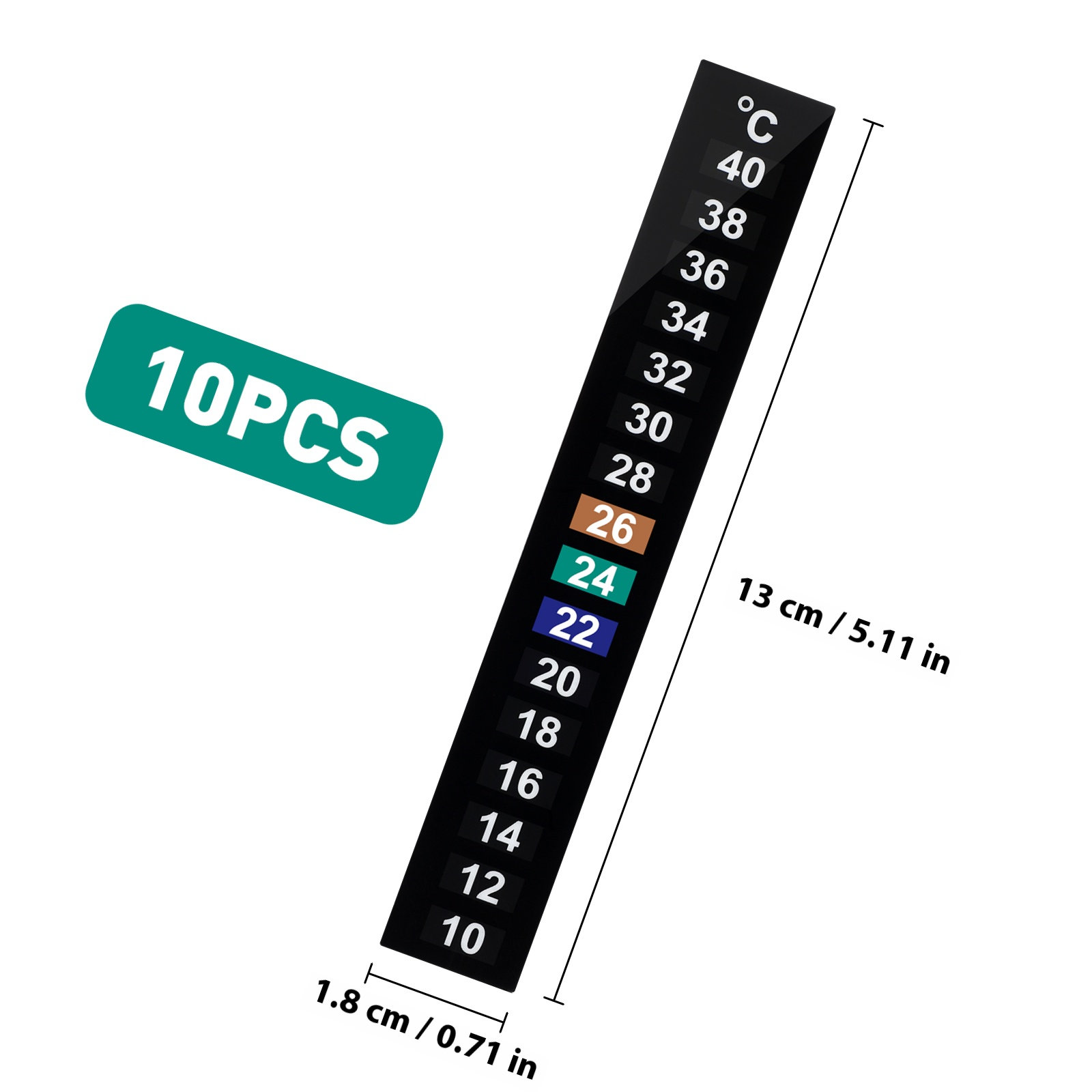 10 Adet Sıcaklık Şeritleri Sıv - Temperature Strip Thermometer incelemesi ve fiyatı