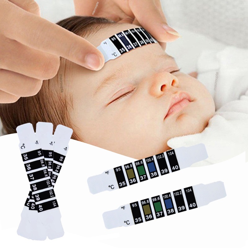 10 adet Alın Kafa Şerit Termom - Temperature Strip Thermometer incelemesi ve fiyatı